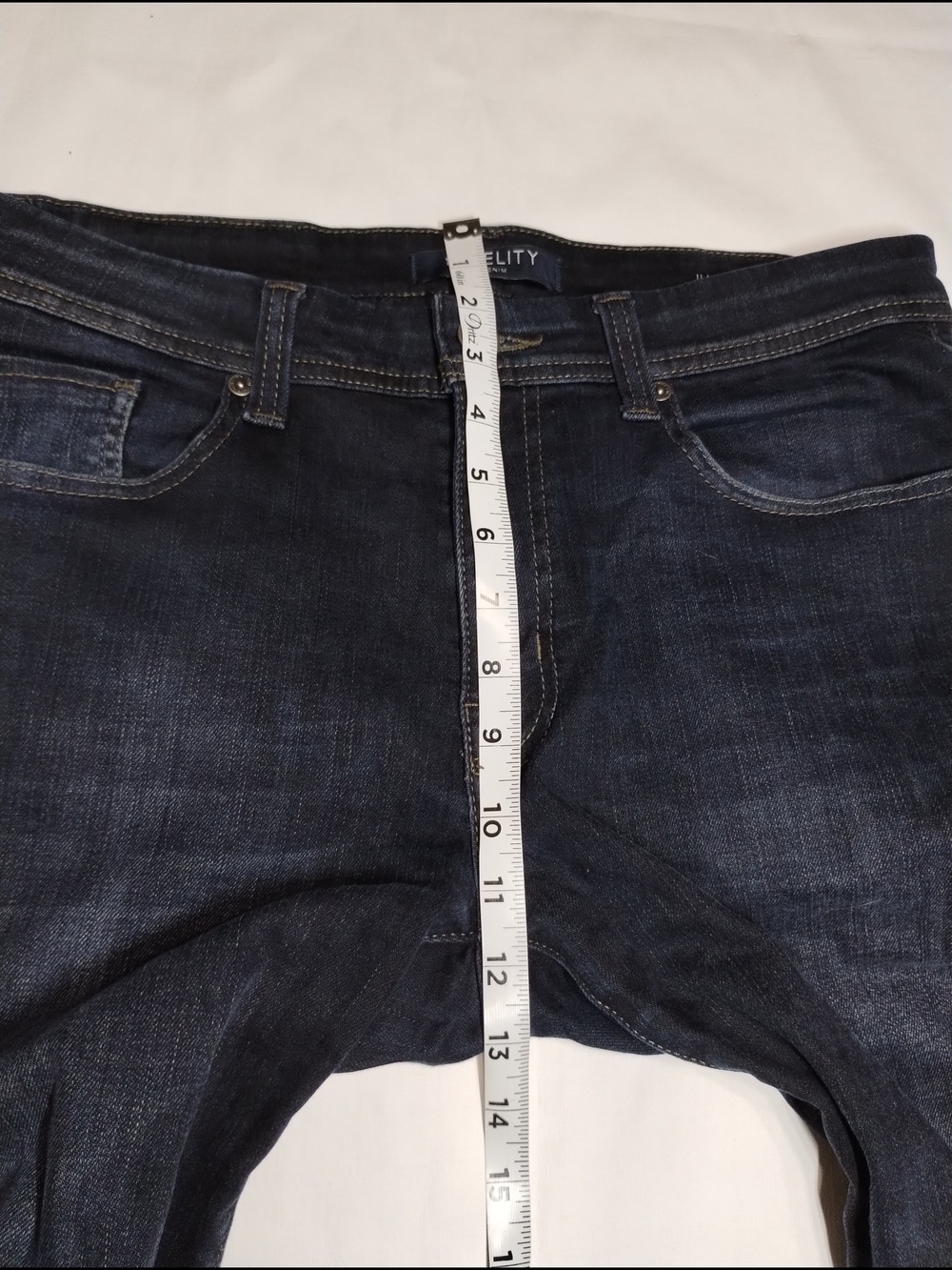 Fidelity Men's Dark Blue Slim Straight Jeans - Picture 7 of 15